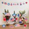 10Pcs Independence Day Hanging Ornaments American Flag Hanging Decoration 4th of July Tree Decorations Red White Blue Heart Balloon Star Ornament Memorial Day Star Pendant for Holiday Party Supplies